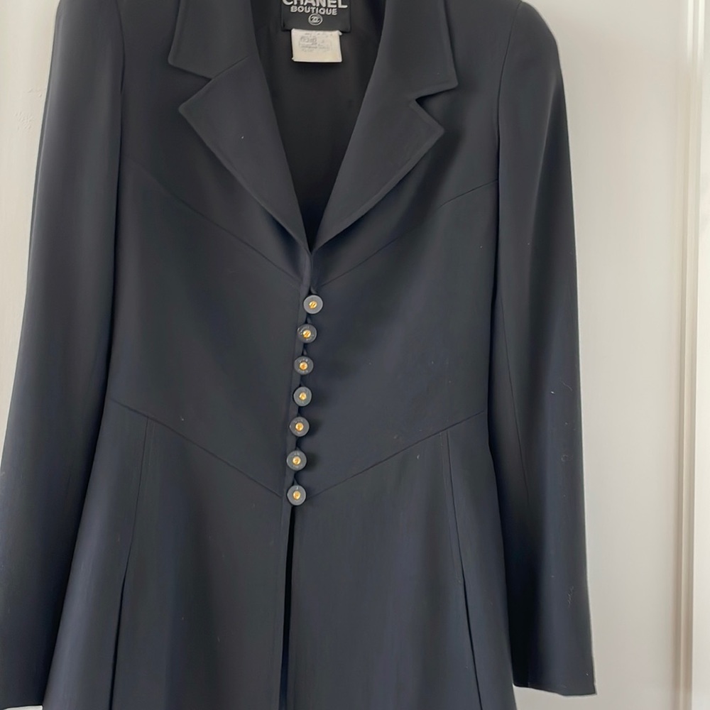 Chanel Vintage Authentic Classic Black Jacket - Picture 5 of 15